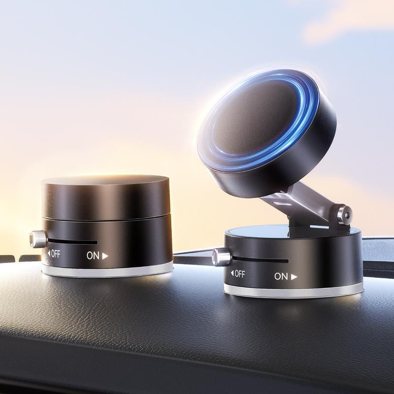 Experience Ultimate Convenience with the Adjustable Magnetic Phone Holder Stand - Foldable and Strong Suction Cup for Cars!