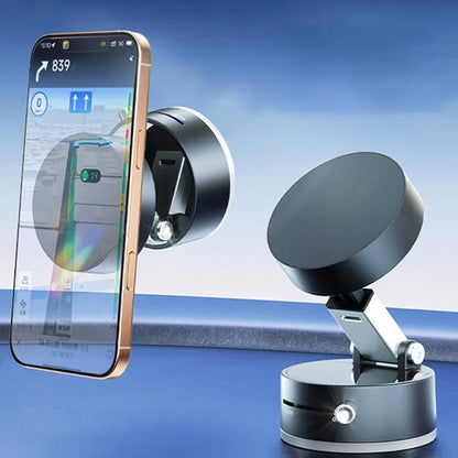 Experience Ultimate Convenience with the Adjustable Magnetic Phone Holder Stand - Foldable and Strong Suction Cup for Cars!